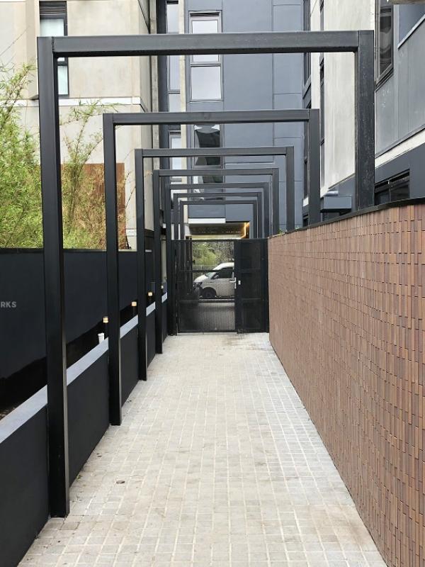 Mid Rise Apartment Balcony Balustrade & Entrance Gate & Privacy Screen @ Prahran